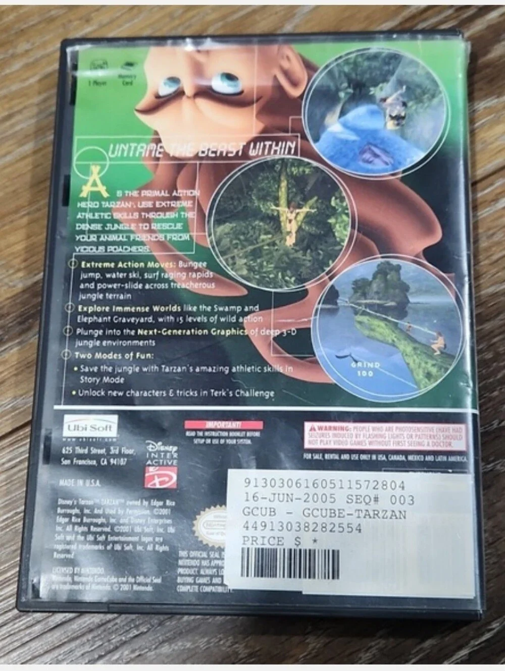Tarzan Untamed Nintendo GameCube Game